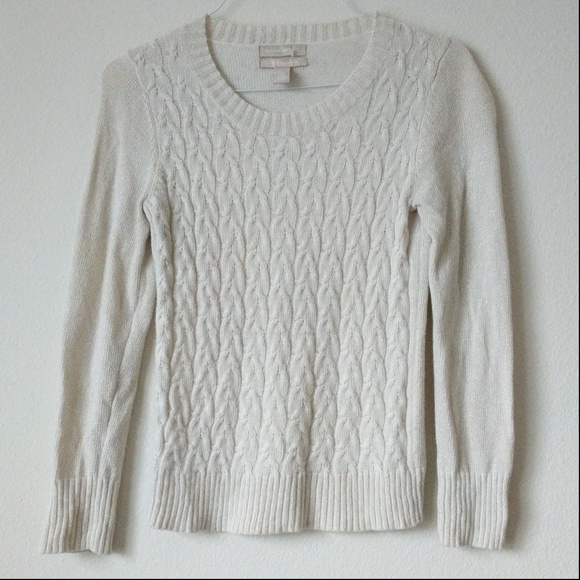 Banana Republic Knit Metallic Wool Blend Sweater - Picture 1 of 6